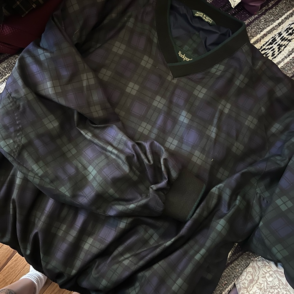 Vintage Plaid Windbreaker